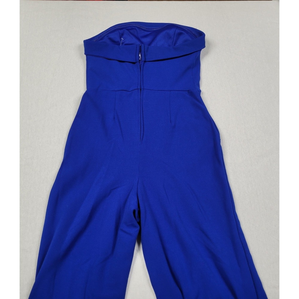 Crystal Sky Royal Blue Strapless Wide-leg Jumpsuit Womens Size S - Picture 3 of 8